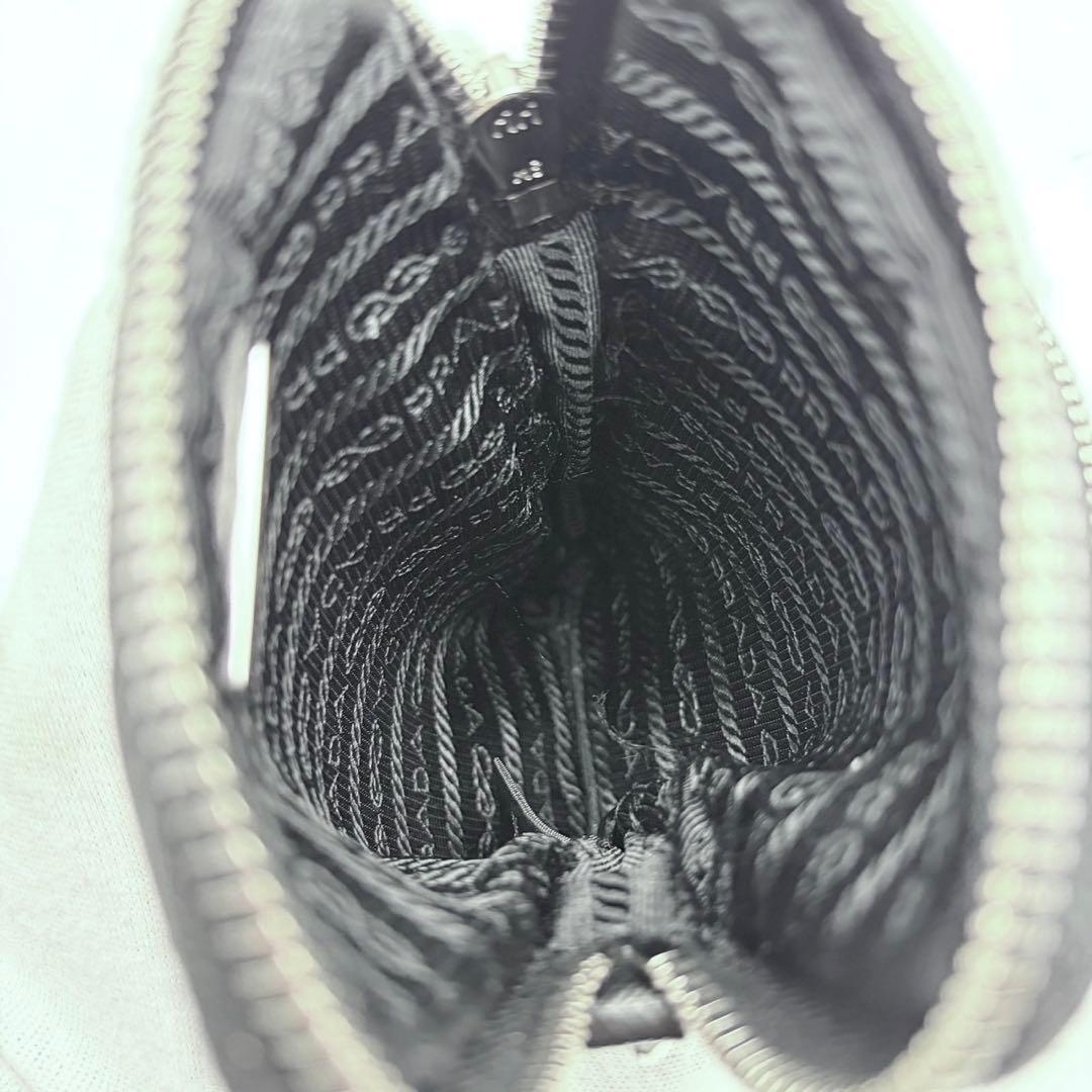 極美品 プラダ 三角プレートロゴ ナイロン ショルダー バッグ フォンケース