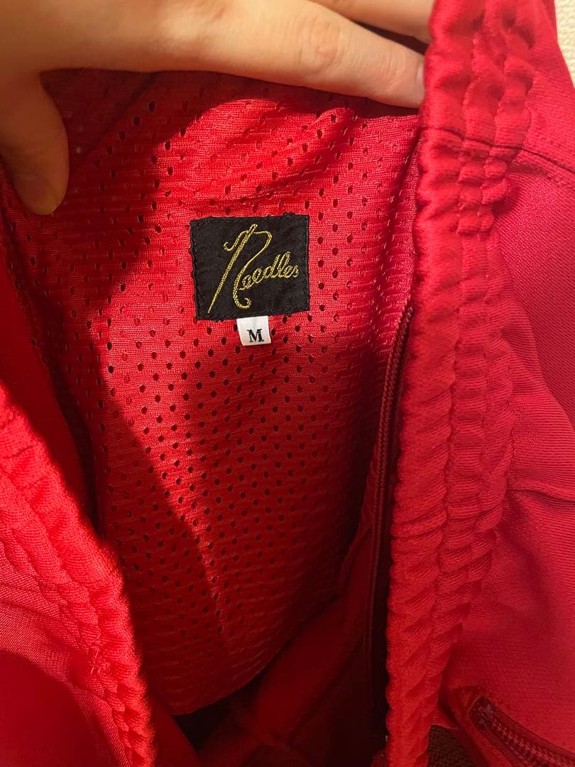 needles ストレートトラックパンツ　赤　M