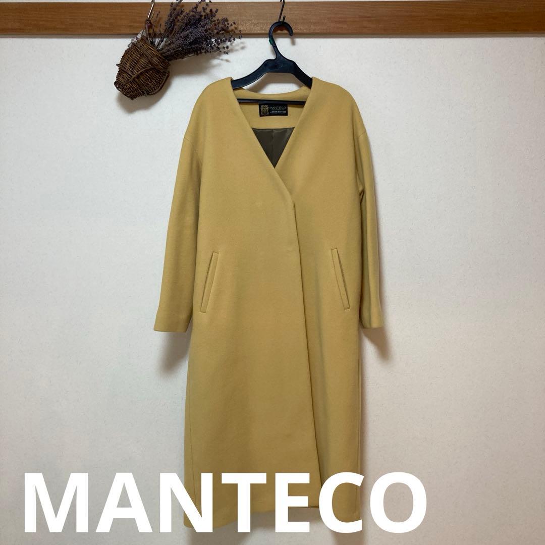 ナチュラルビューティーbasic、MANTECO ノーカラーのVコート
