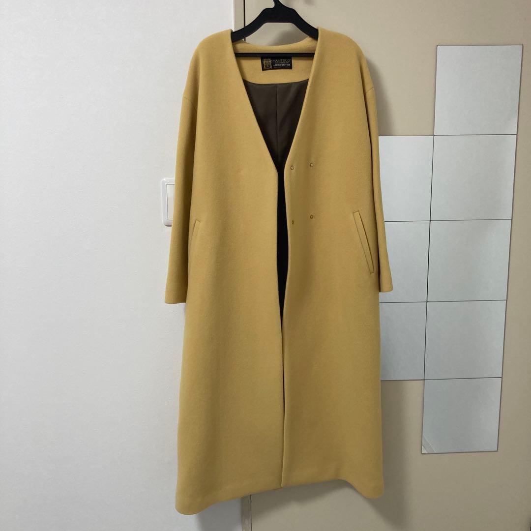 ナチュラルビューティーbasic、MANTECO ノーカラーのVコート