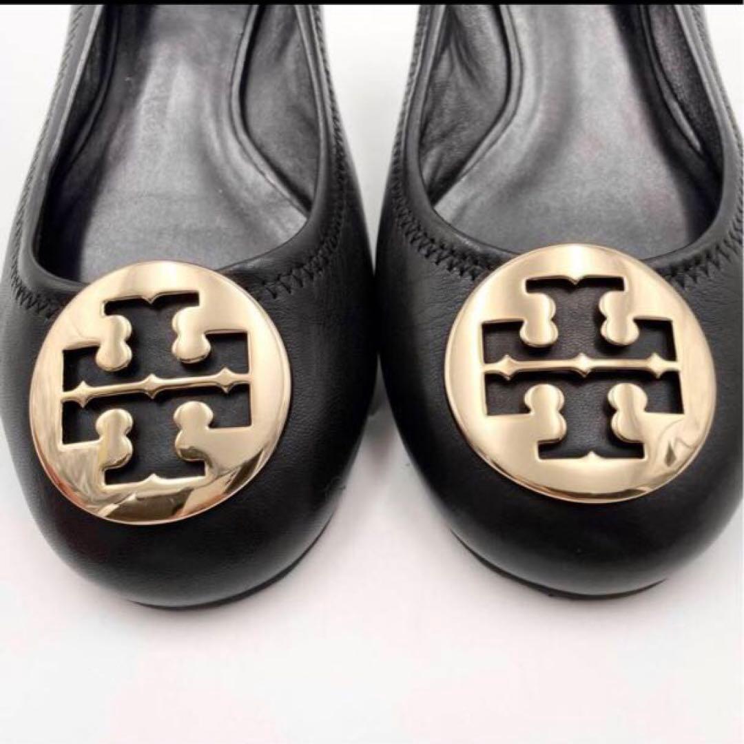 ☆美品☆トリバーチ パンプス バレーシューズ ブラック レディース 7 1/2M