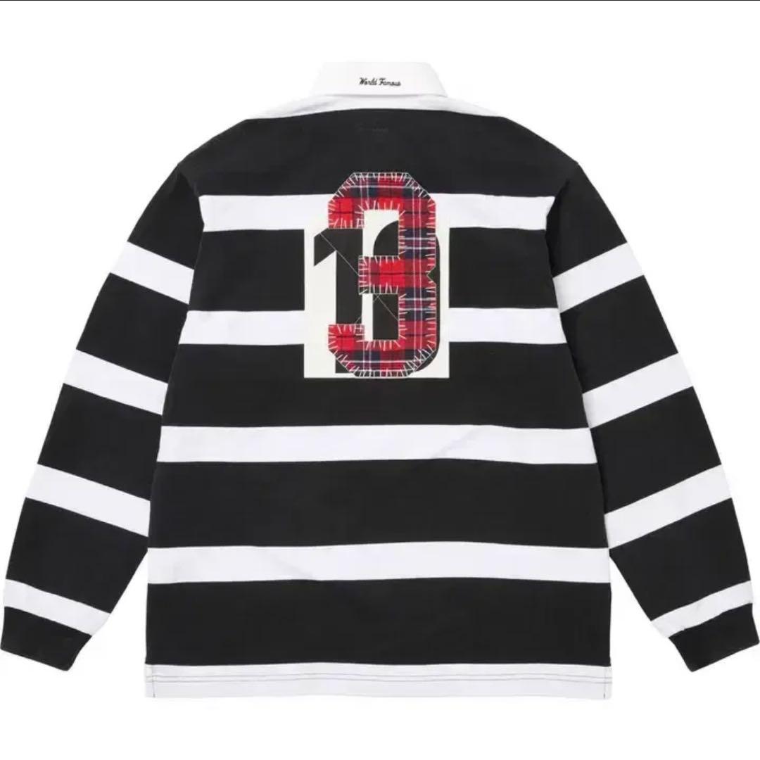 Supreme Stripe Rugby ポロシャツ L ラガーシャツ