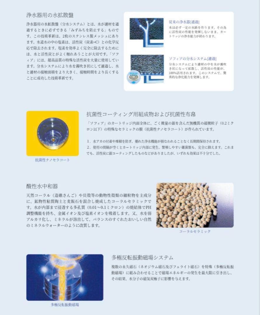 h*o様 Mag Sofia 浄水器 マグネタイザー付き