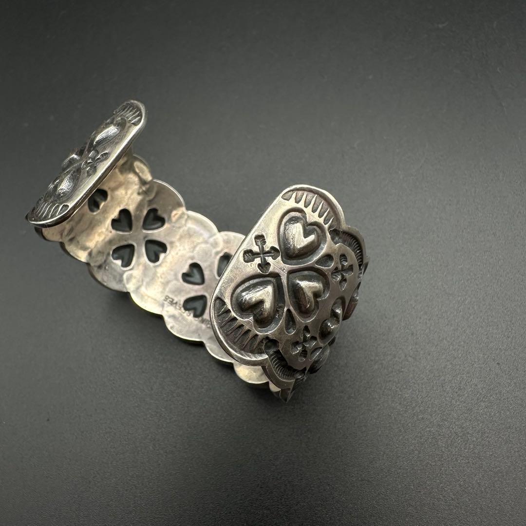 Navajo Sunshine Reeves スタンプワーク バングル