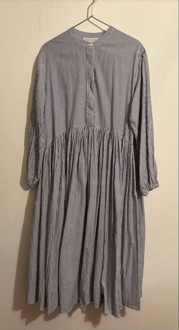 BEARDSLEYビアズリー　ストライプギャザーワンピース　サイズ1