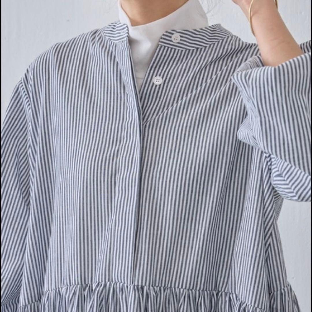 BEARDSLEYビアズリー　ストライプギャザーワンピース　サイズ1