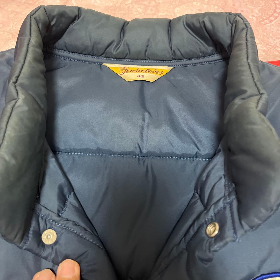 は*ね様 TENDERLOIN ネイビー ダウンベスト 42 L