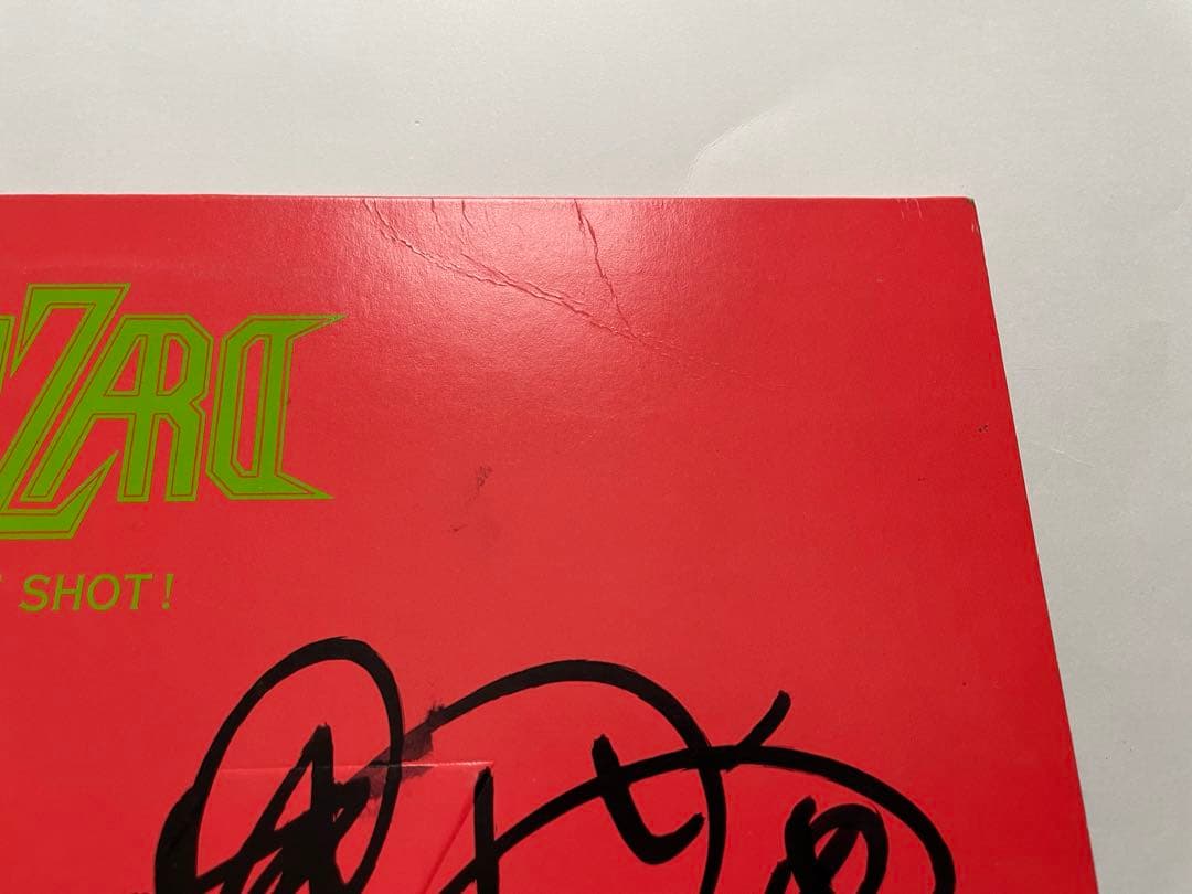 ブリザード　LP ホット・ショット! HOT SHOT! 全メンバー直筆サイン