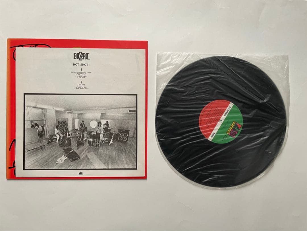 ブリザード　LP ホット・ショット! HOT SHOT! 全メンバー直筆サイン