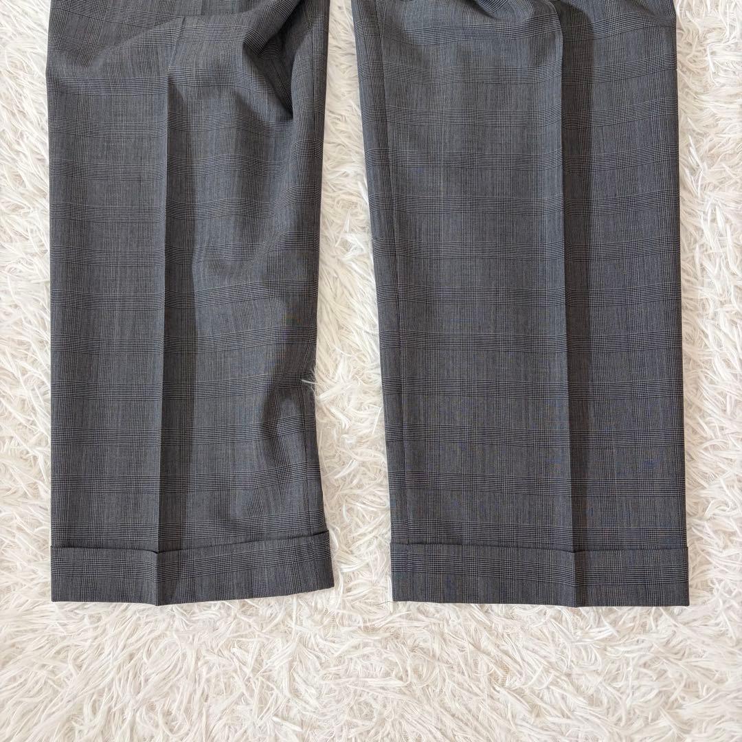 極美品　ブルックスブラザーズ　Madison スーツ　グレンチェック　グレー