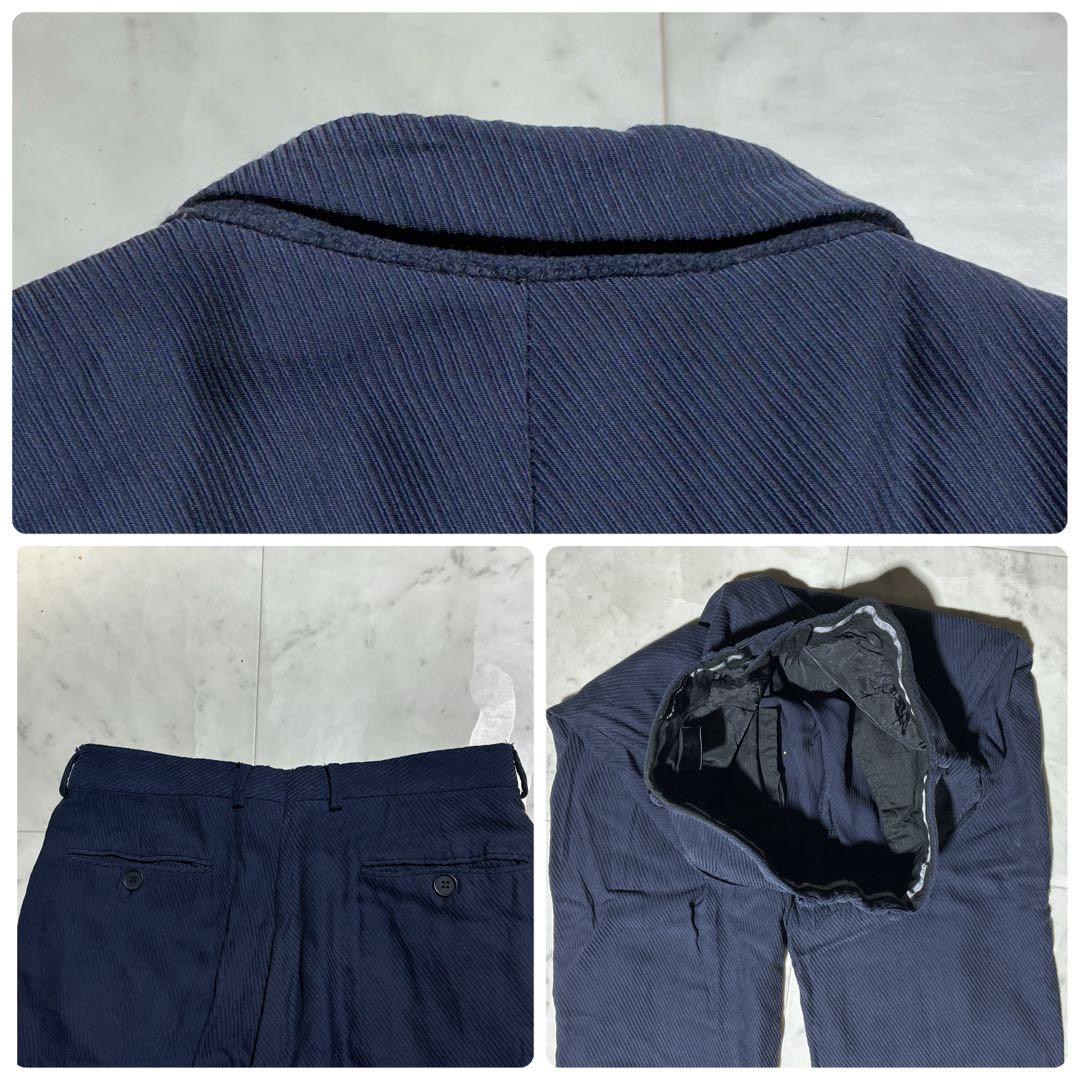 【高級ライン】GIORGIO ARMANI スーツ 伸縮性　ネイビー　近年モデル