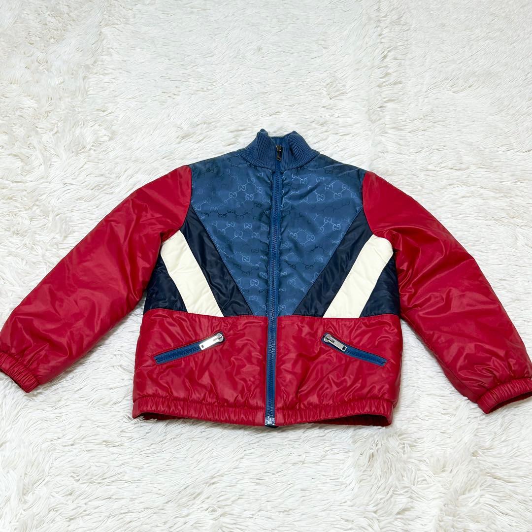 【美品】GUCCI グッチ キッズ ブルゾン コート ナイロン GGロゴ