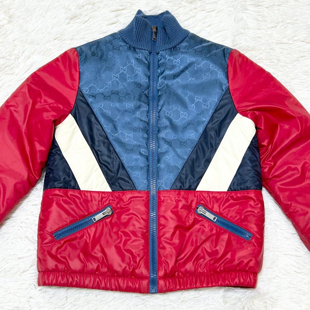【美品】GUCCI グッチ キッズ ブルゾン コート ナイロン GGロゴ