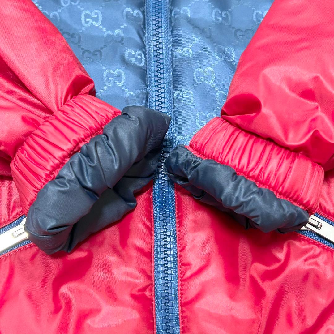 【美品】GUCCI グッチ キッズ ブルゾン コート ナイロン GGロゴ