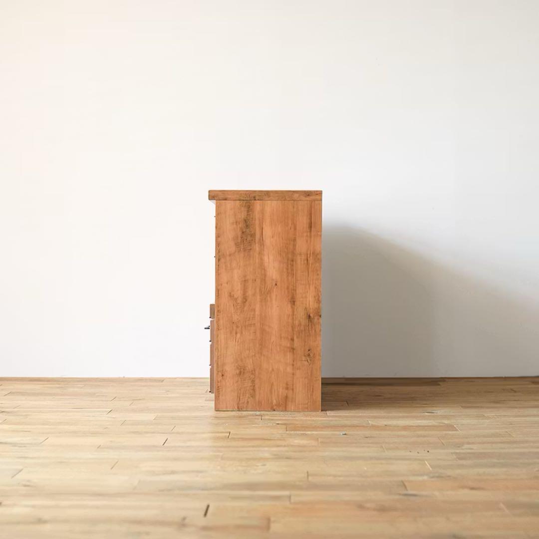 【日本製】リナ120キッチンカウンター　食器棚　作業台　カップボード　収納　国産