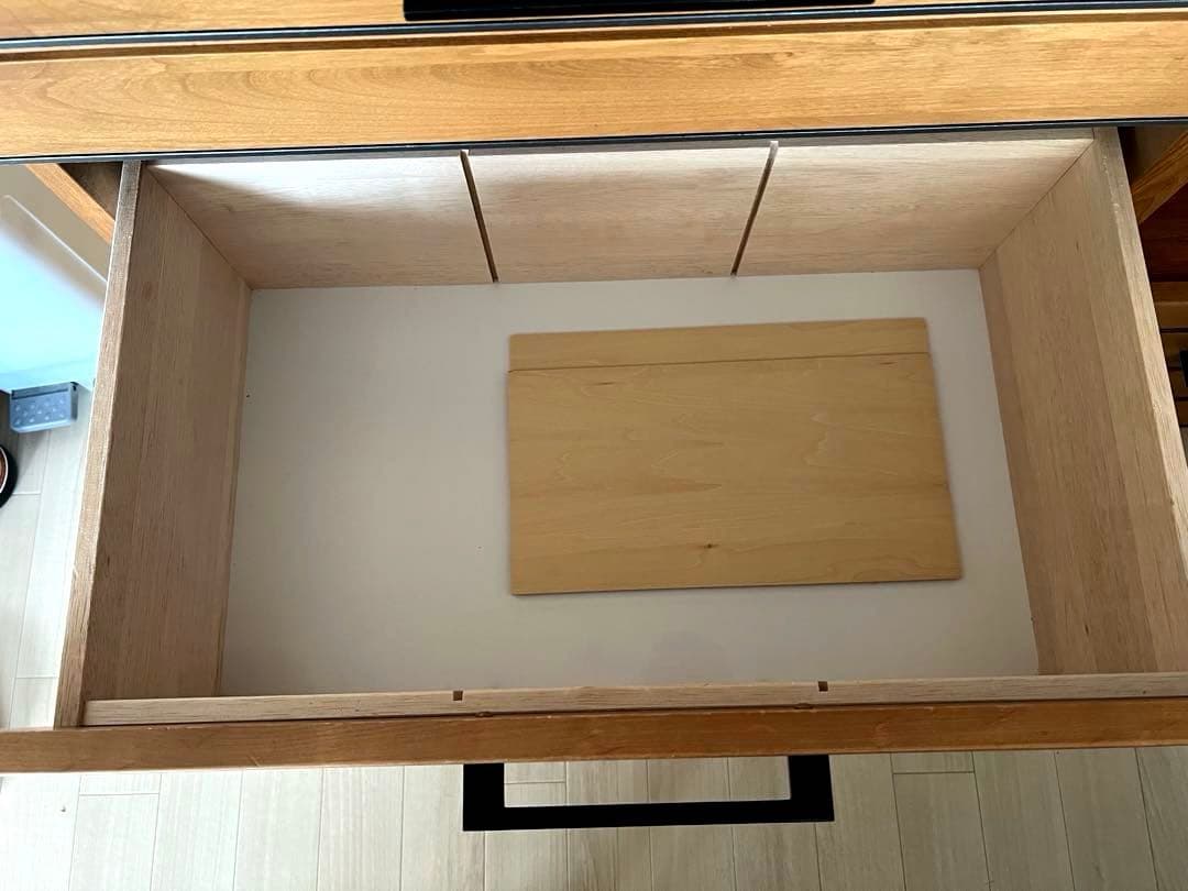 【日本製】リナ120キッチンカウンター　食器棚　作業台　カップボード　収納　国産