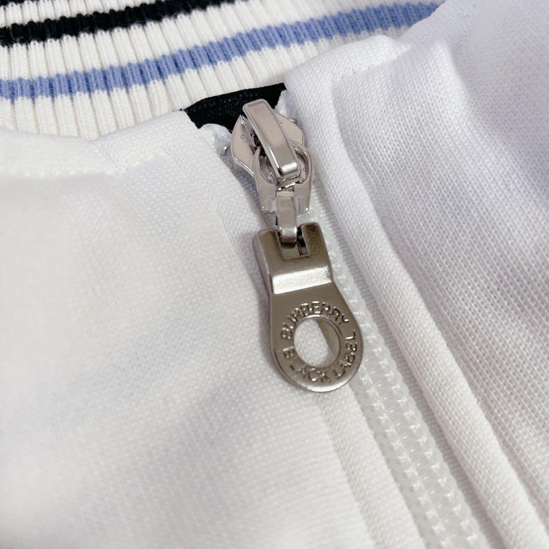 美品　バーバリーブラックレーベル　ワッペン付　スウェット　ジャージ　3 白