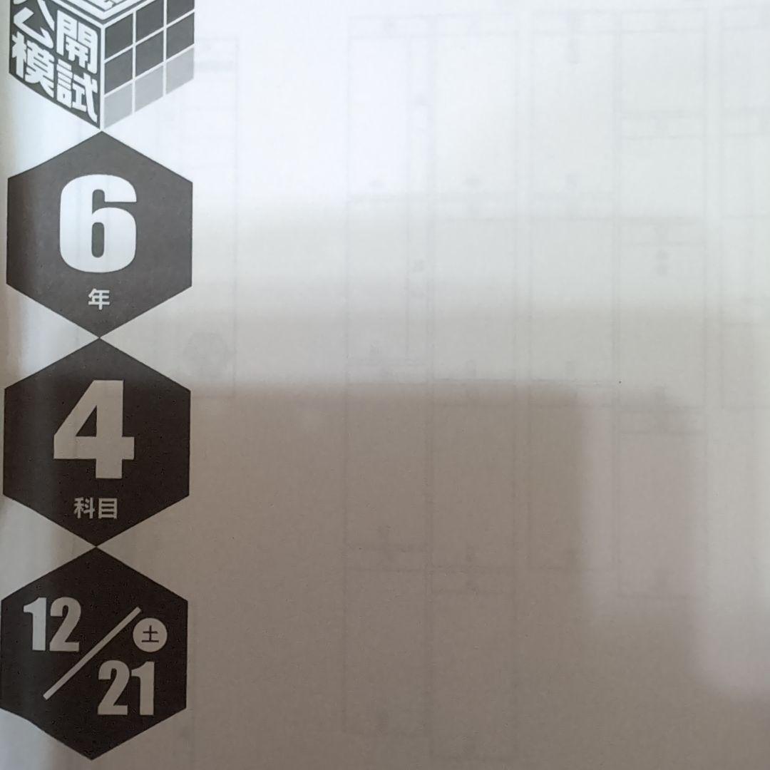 新品　2024年度日能研全国公開模試6年後期　4回分