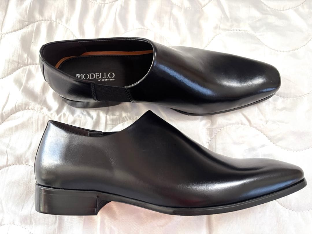 【新品】マドラスモデロ プレーントゥ スリップオン ビジネスシューズ