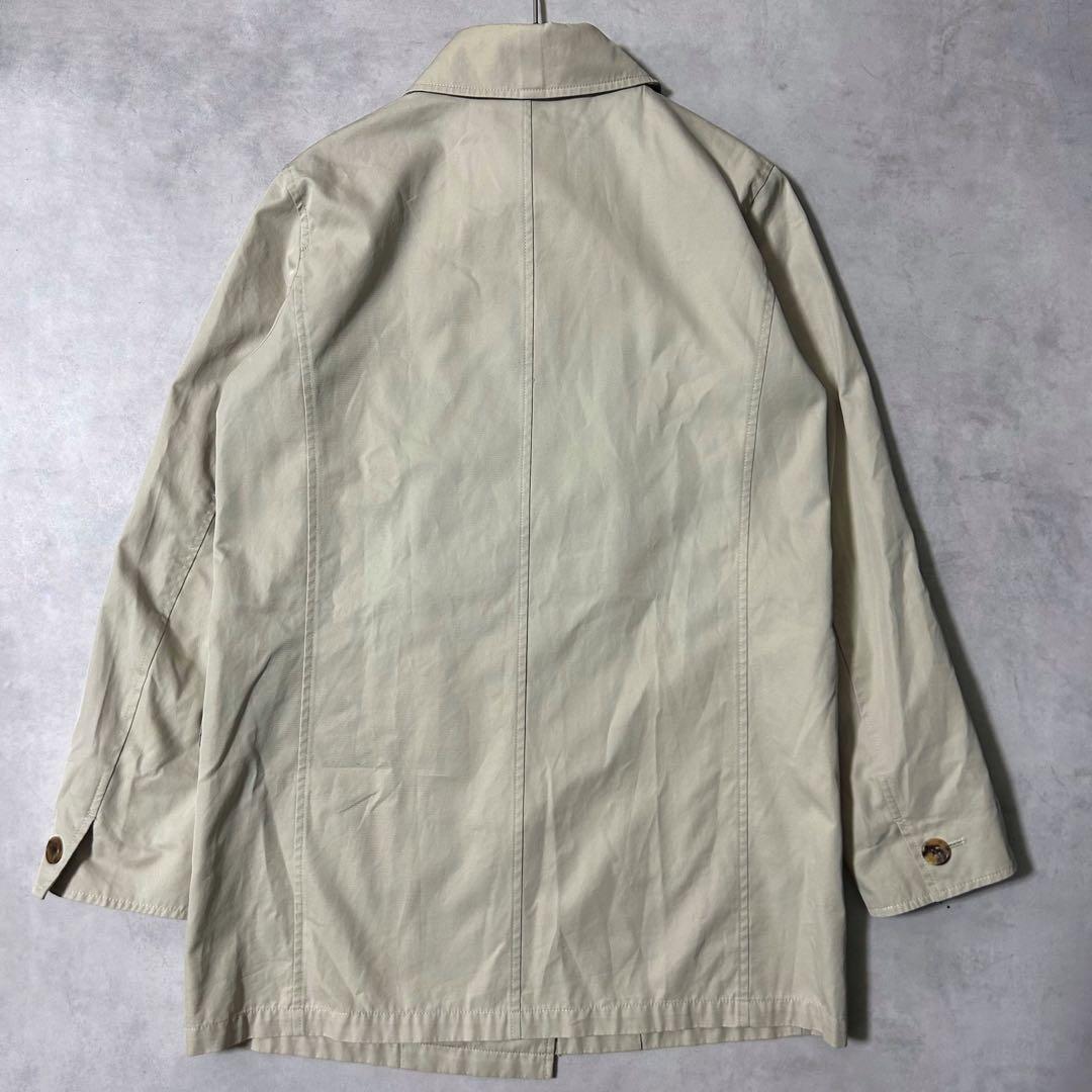 美品✨バーバリーロンドン ステンカラーコート　比翼 ロングノバチェック ベージュ