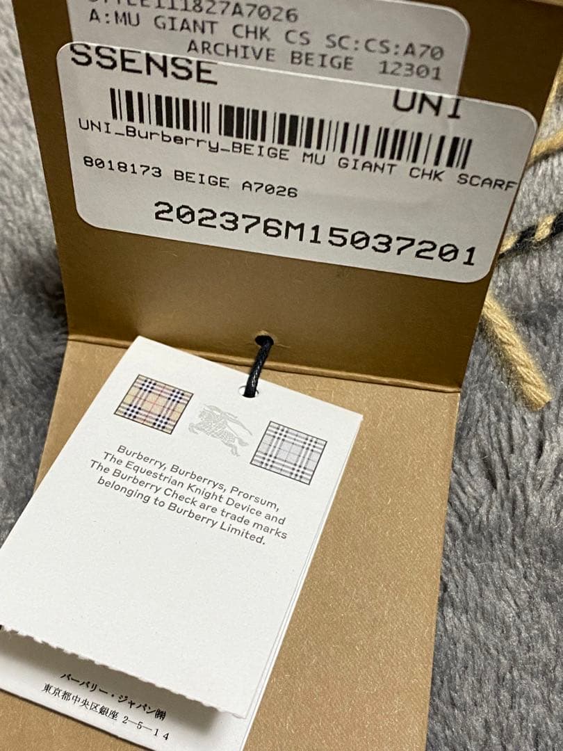 BURBERRY カシミヤ マフラー ストール バーバリー