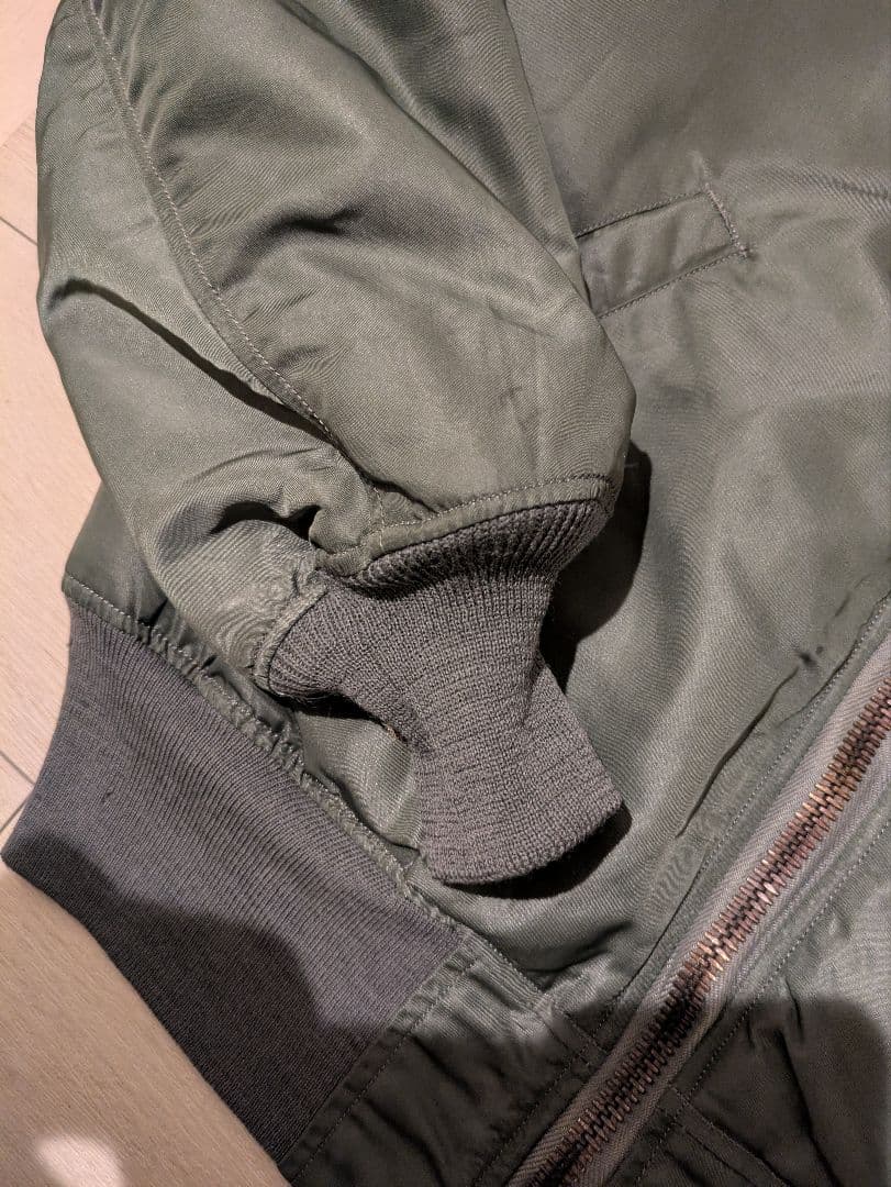 МA-1 黒タグ 初期　米軍実物　ミント　ma-1