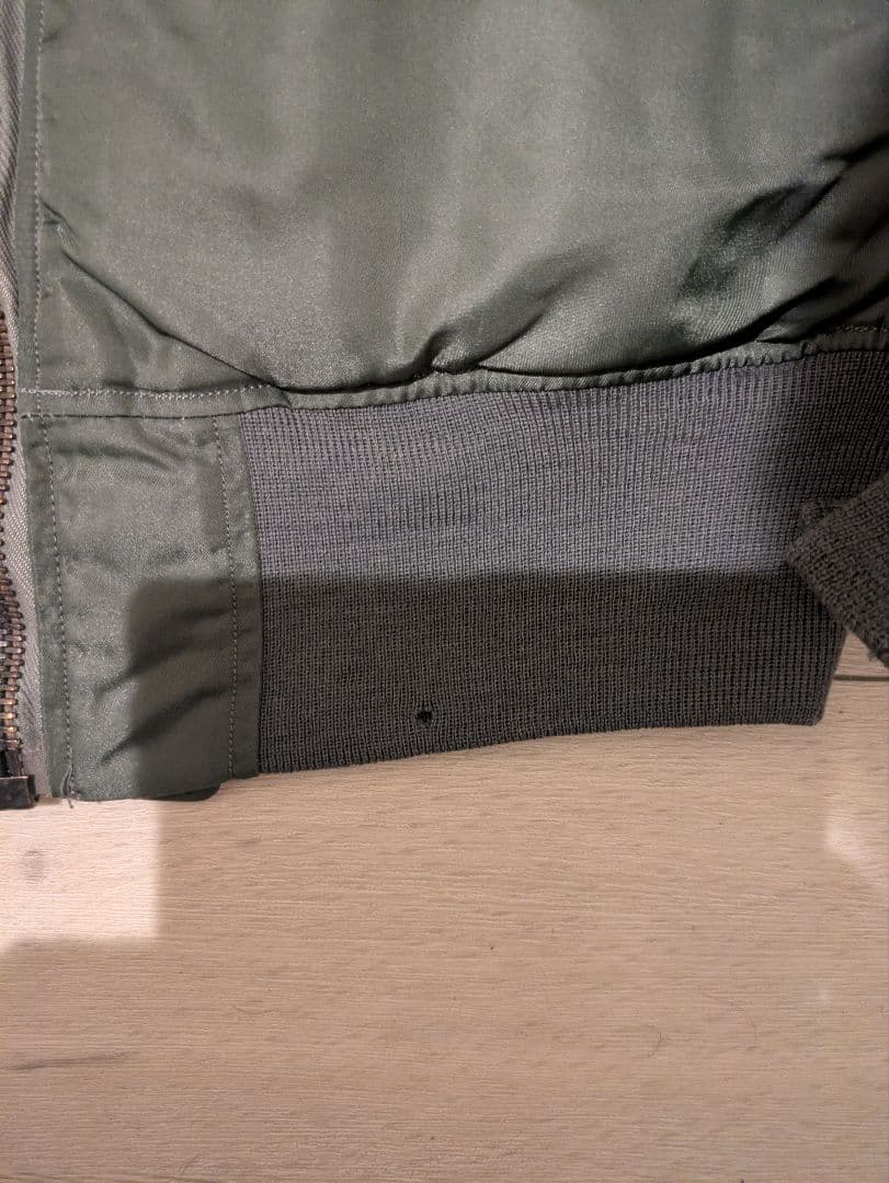 МA-1 黒タグ 初期　米軍実物　ミント　ma-1