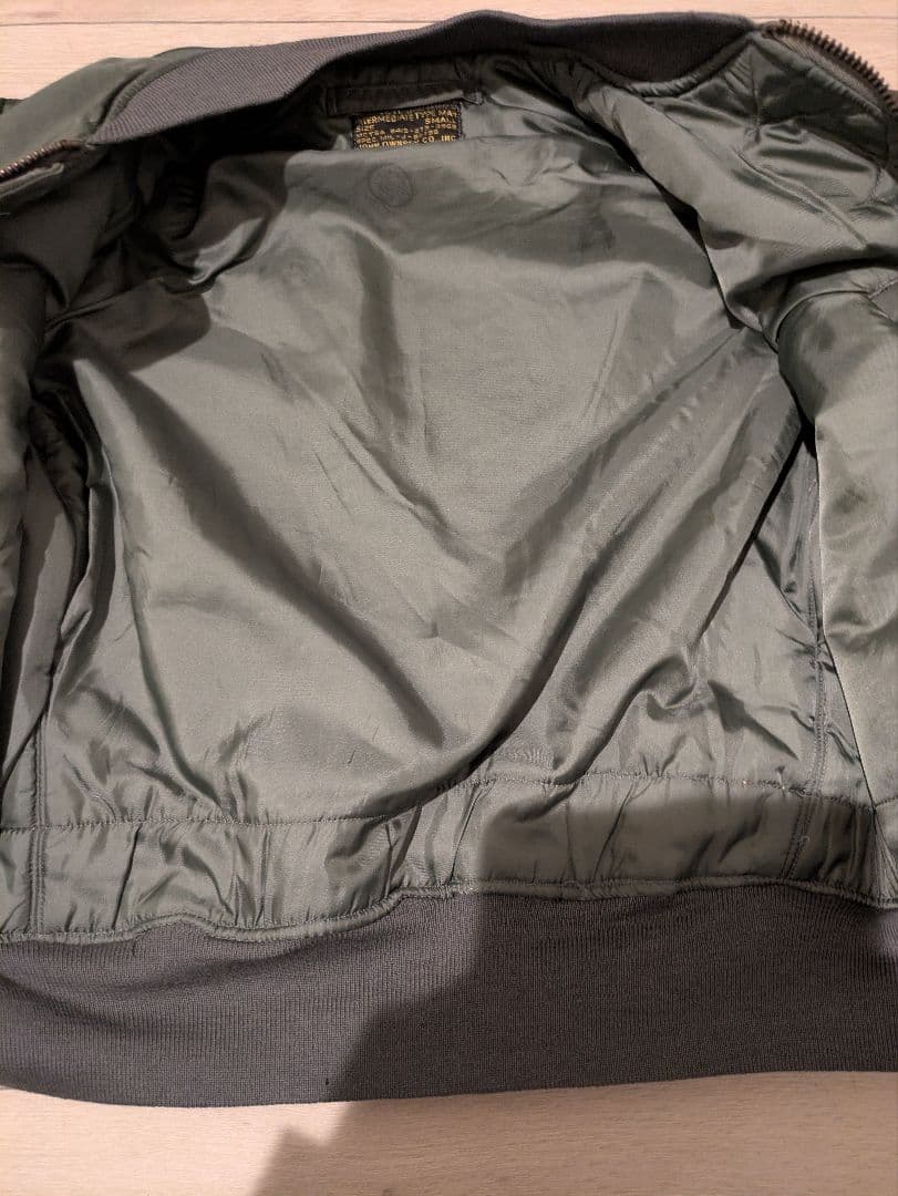 МA-1 黒タグ 初期　米軍実物　ミント　ma-1