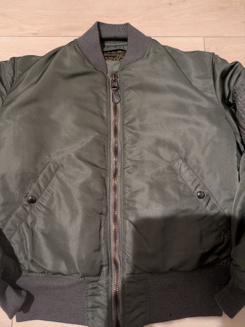 МA-1 黒タグ 初期　米軍実物　ミント　ma-1