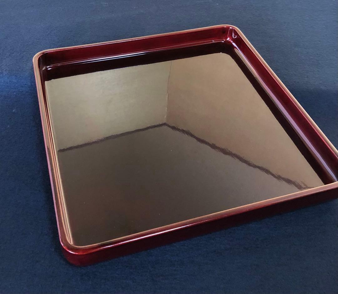 ❗️割引《R》春慶塗 四方膳5客 会席膳 隅丸 木製漆器 木箱　251216お5