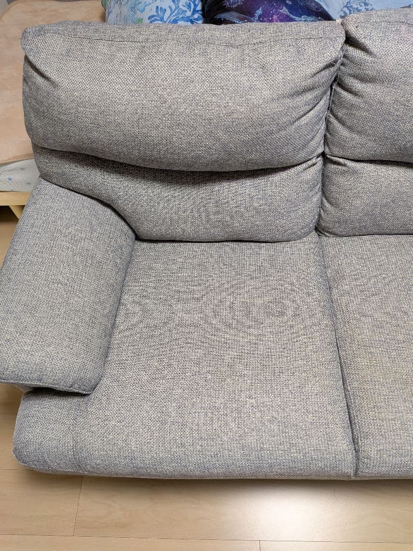 【1月上旬限定】【送料・設置料無料】ニトリ　2人掛けソファ　(キャッツ3 GY)