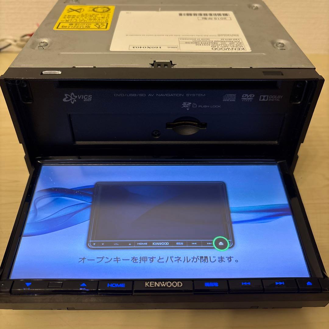 最新地図更新済みケンウッド彩速ナビMDV-L403新品バックカメラ付きフルセット