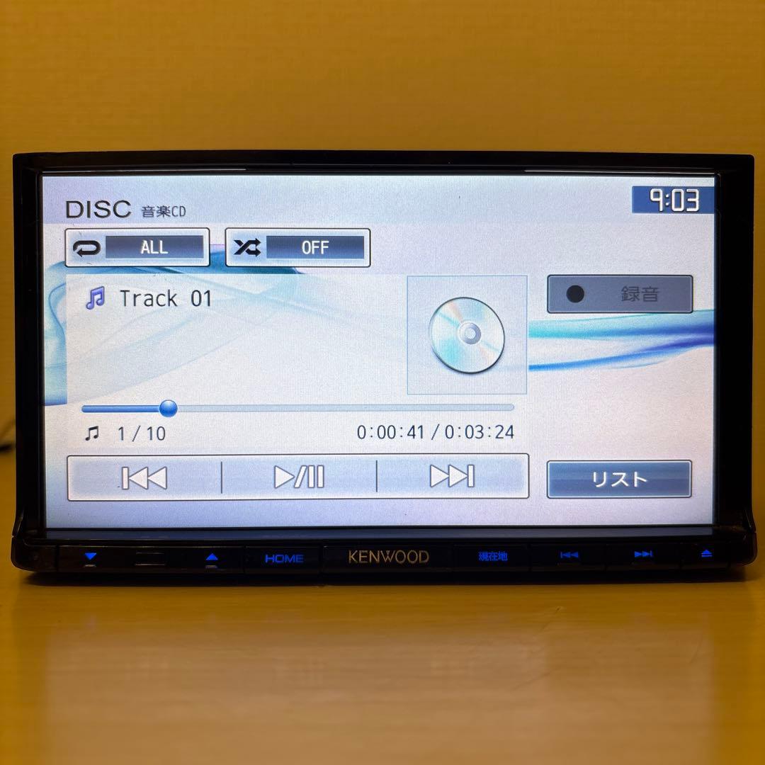 最新地図更新済みケンウッド彩速ナビMDV-L403新品バックカメラ付きフルセット