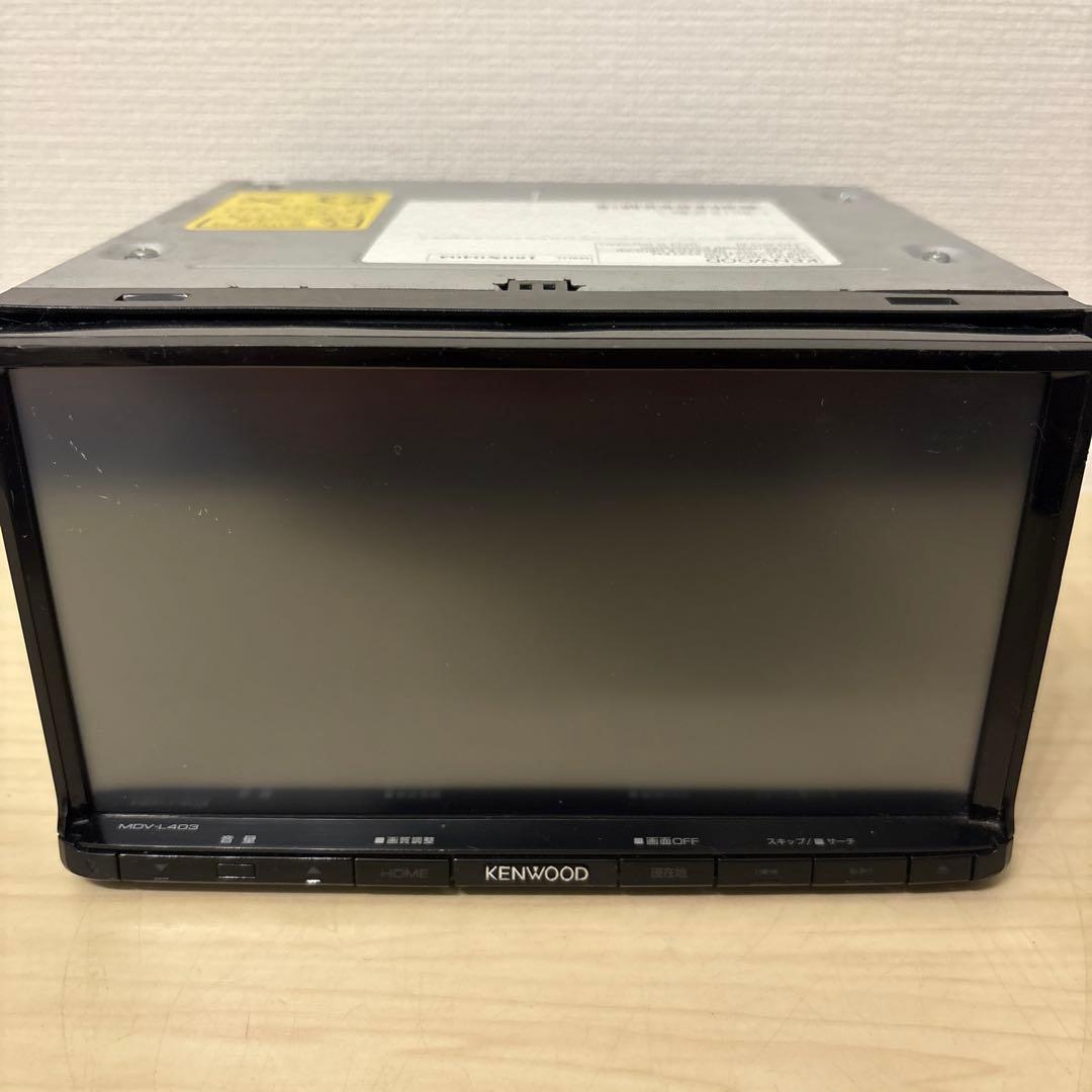 最新地図更新済みケンウッド彩速ナビMDV-L403新品バックカメラ付きフルセット