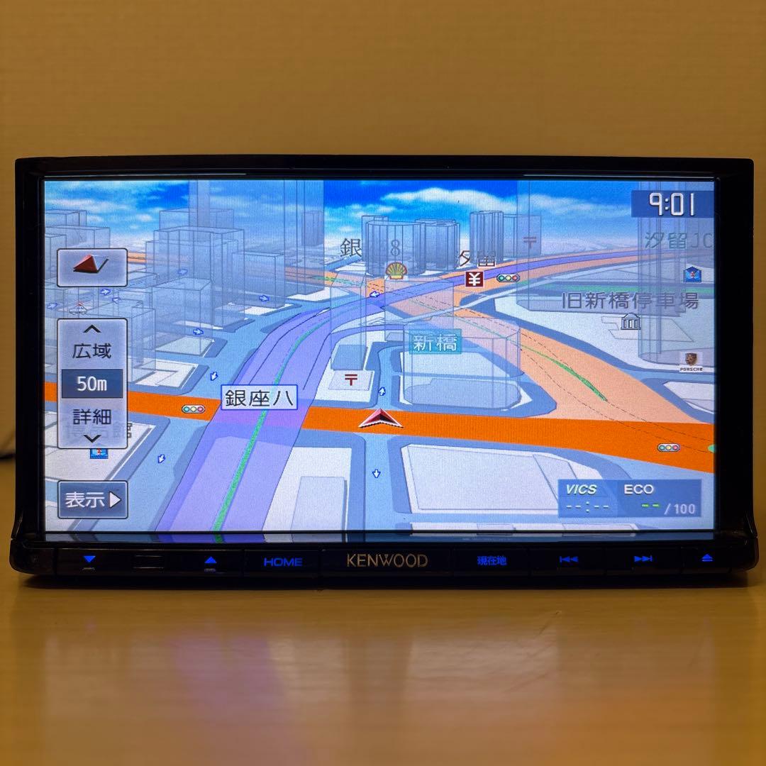 最新地図更新済みケンウッド彩速ナビMDV-L403新品バックカメラ付きフルセット