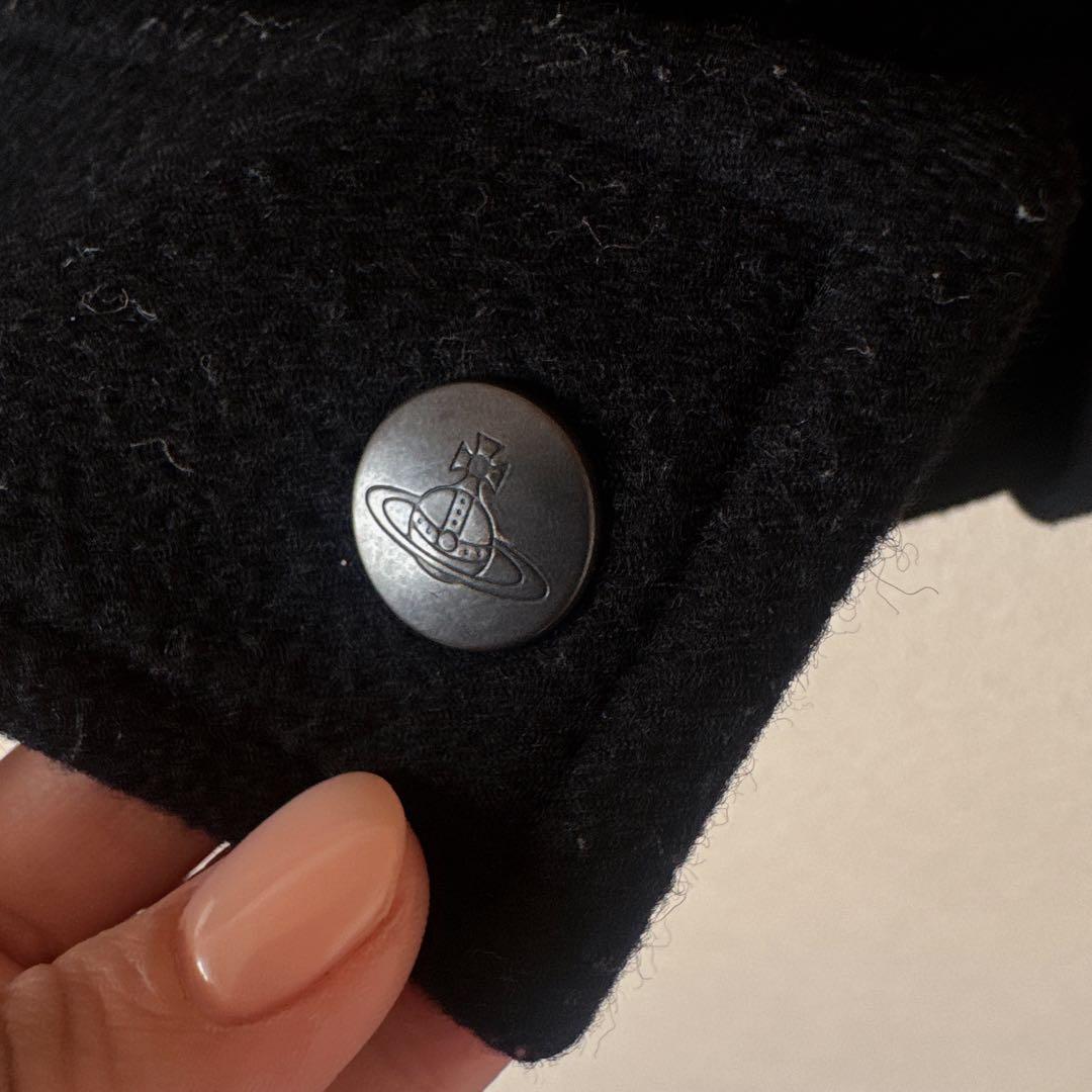 ヴィヴィアンウエストウッド　ラブライダースコート　ウッドメルトンウール　ハート襟