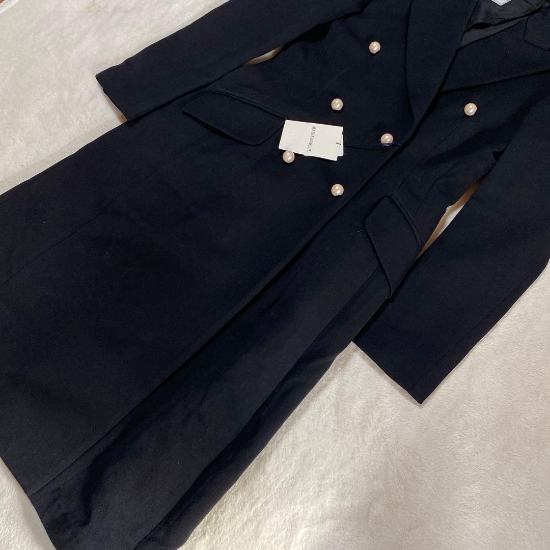 新品未使用✨MADISON BLUE マディソンブルー パールフロックコート　黒