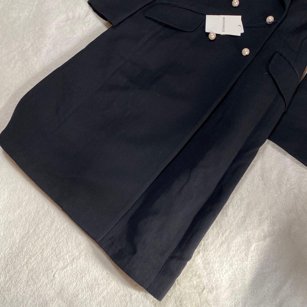 新品未使用✨MADISON BLUE マディソンブルー パールフロックコート　黒