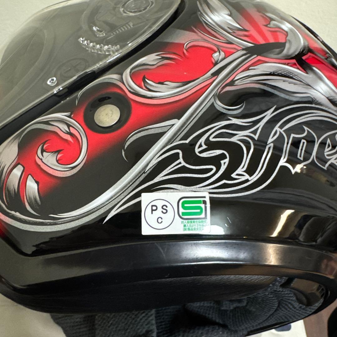SHOEI フルフェイスヘルメット 黒赤