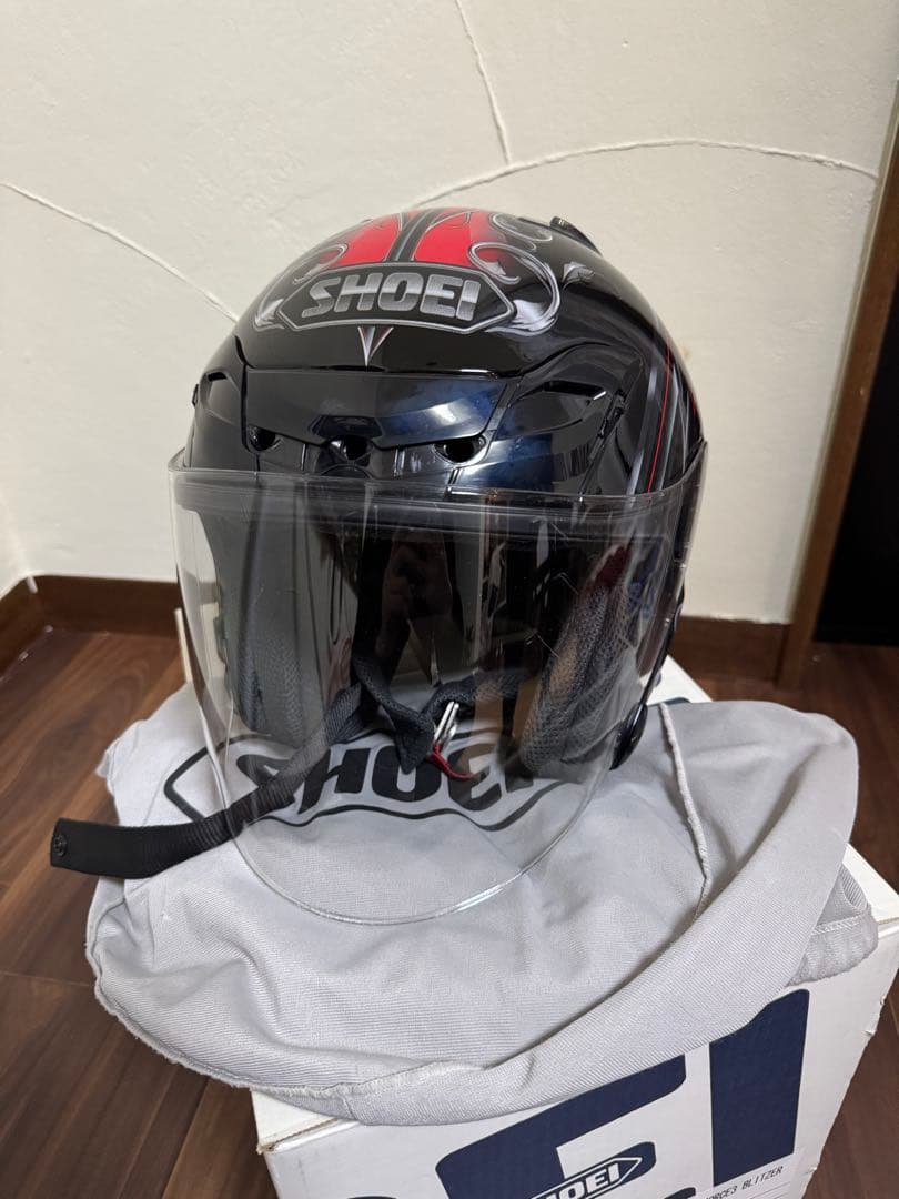 SHOEI フルフェイスヘルメット 黒赤
