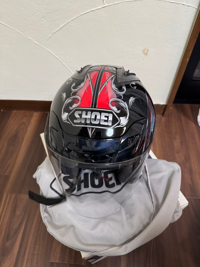 SHOEI フルフェイスヘルメット 黒赤