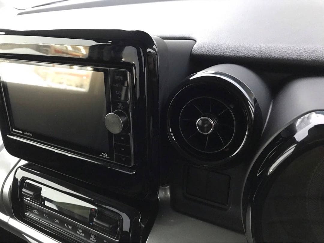 スペーシア　インテリアパネル　４点セット　ピアノブラック　スペーシアギア