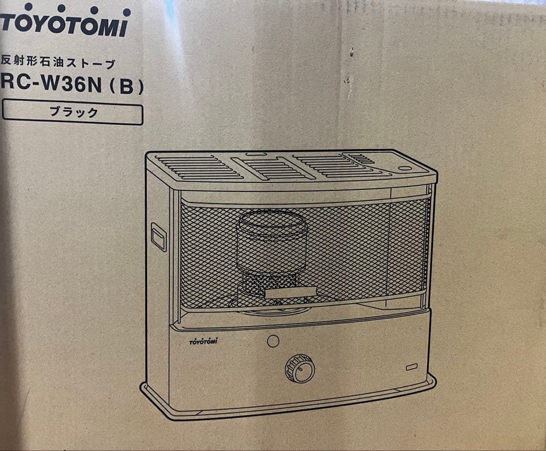 TOYOTOMI RC-W36N(B) ブラック 石油ストーブ