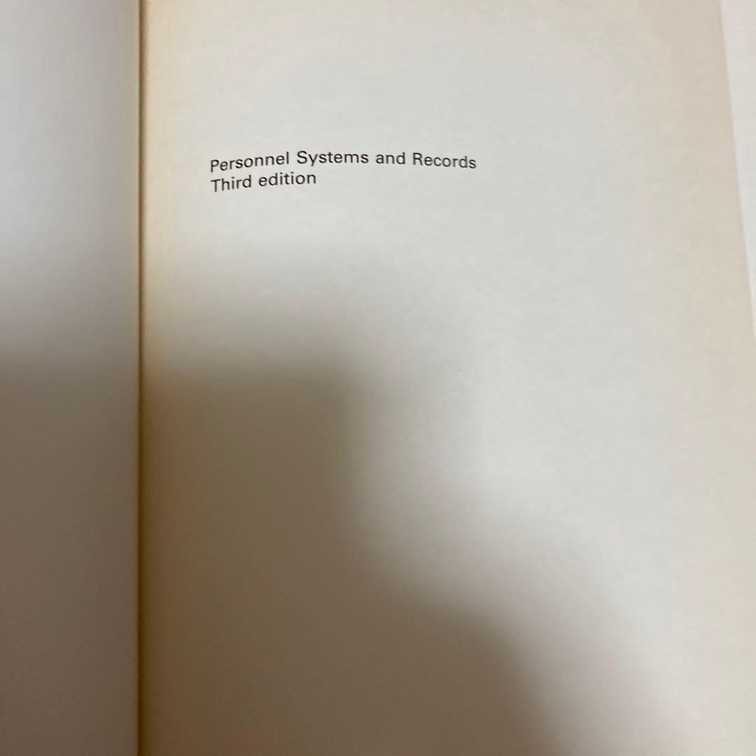 ▼Personnel Systems and Records Third ed.
