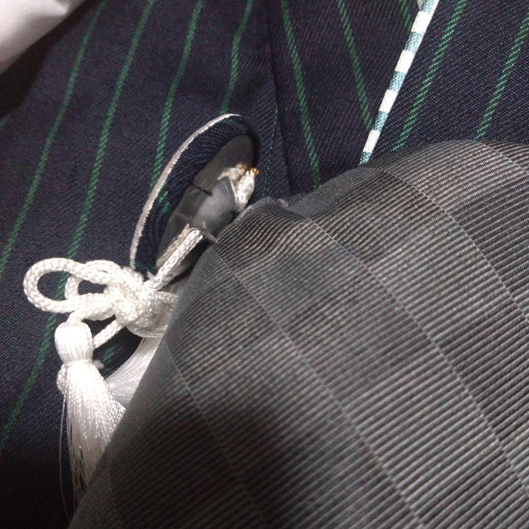 男の子3歳★グレー×紺★被布＆着物＆雪駄