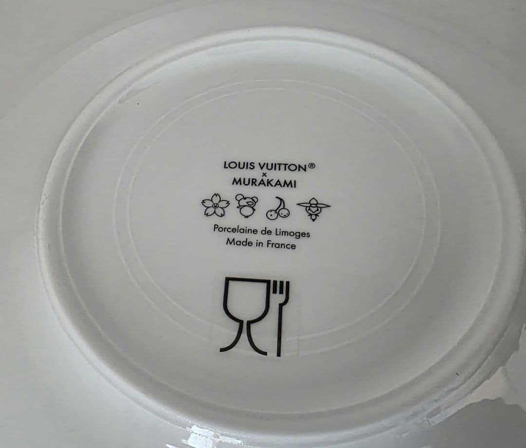 ルイヴィトン　村上隆 コラボ チェリー デザートプレート　1枚