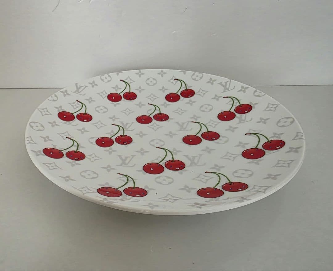 ルイヴィトン　村上隆 コラボ チェリー デザートプレート　1枚