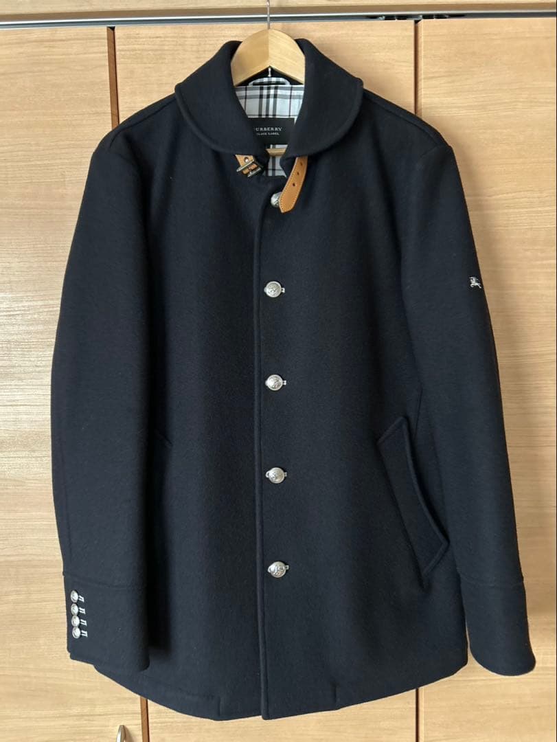 極美品 バーバリー ブラックレーベル メルトンコート L
