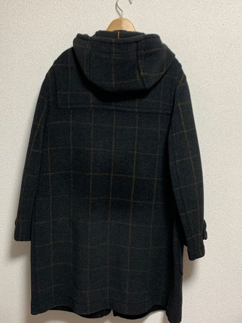 GRENFELL 英国製 ダッフルコート チェックウール フード付き 古着