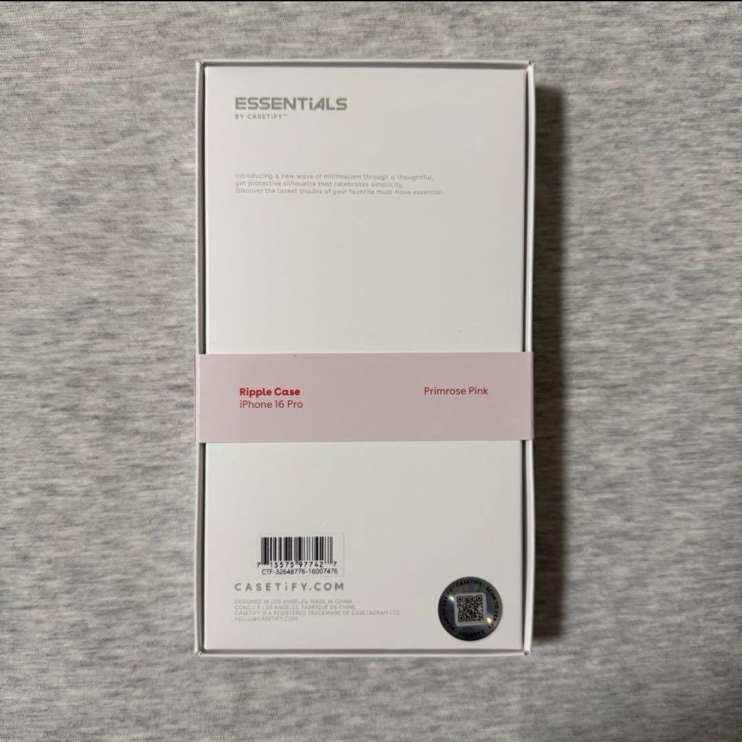 CASETiFY ウェーブシリコンケース　ピンク　iPhone16Pro